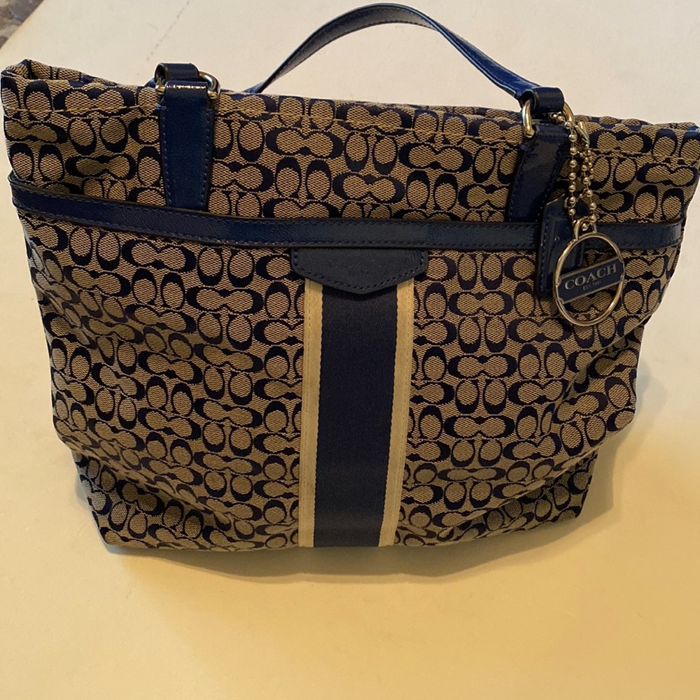 Navy Coach Purse